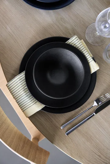 Terra soup bowl - Black stoneware, Ø16 cm - Scandi Living