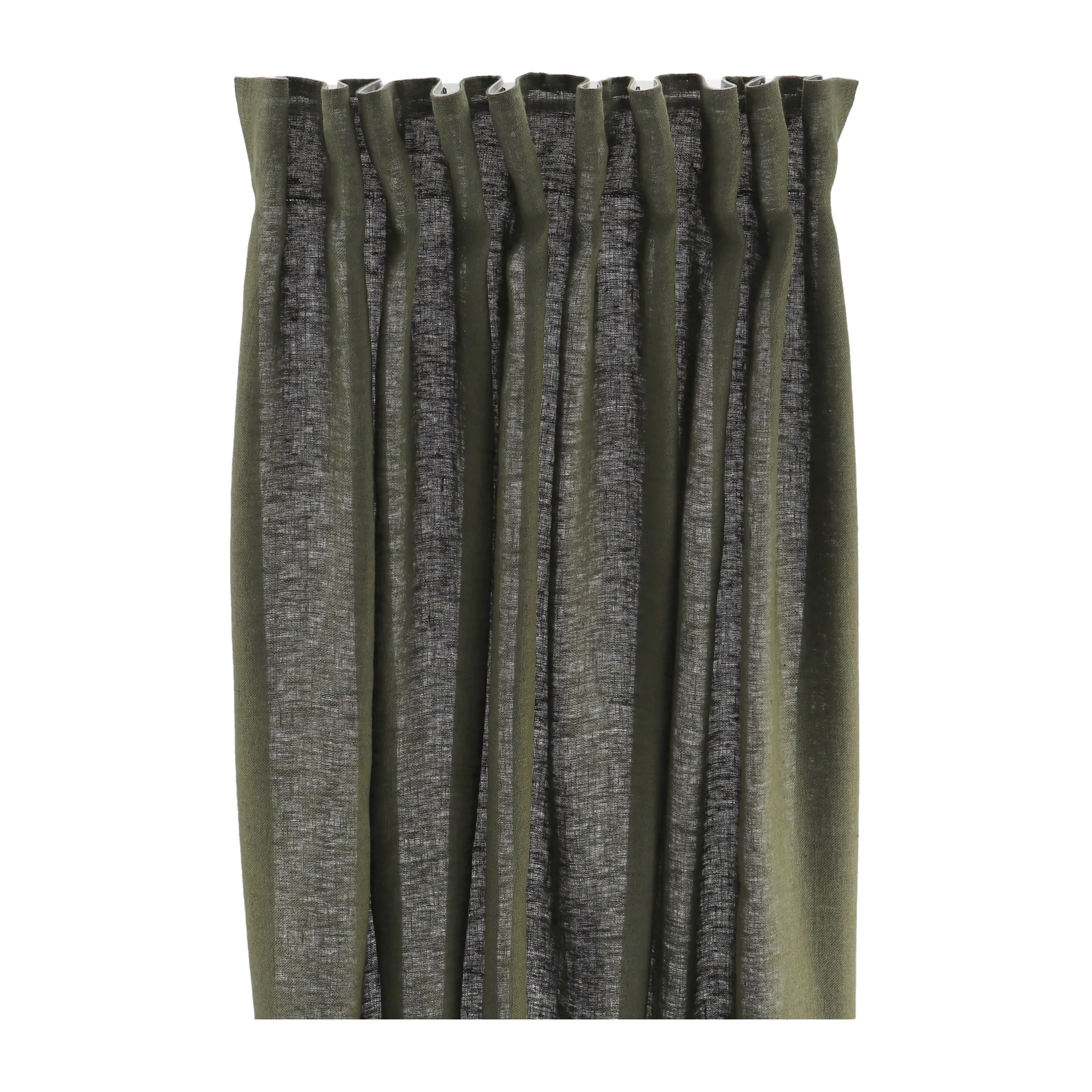 Tranquility curtain with multiband 139x250 cm, Forest green Scandi Living