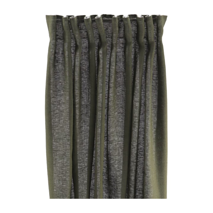 Tranquility curtain with multiband 139x250 cm - Forest green - Scandi Living