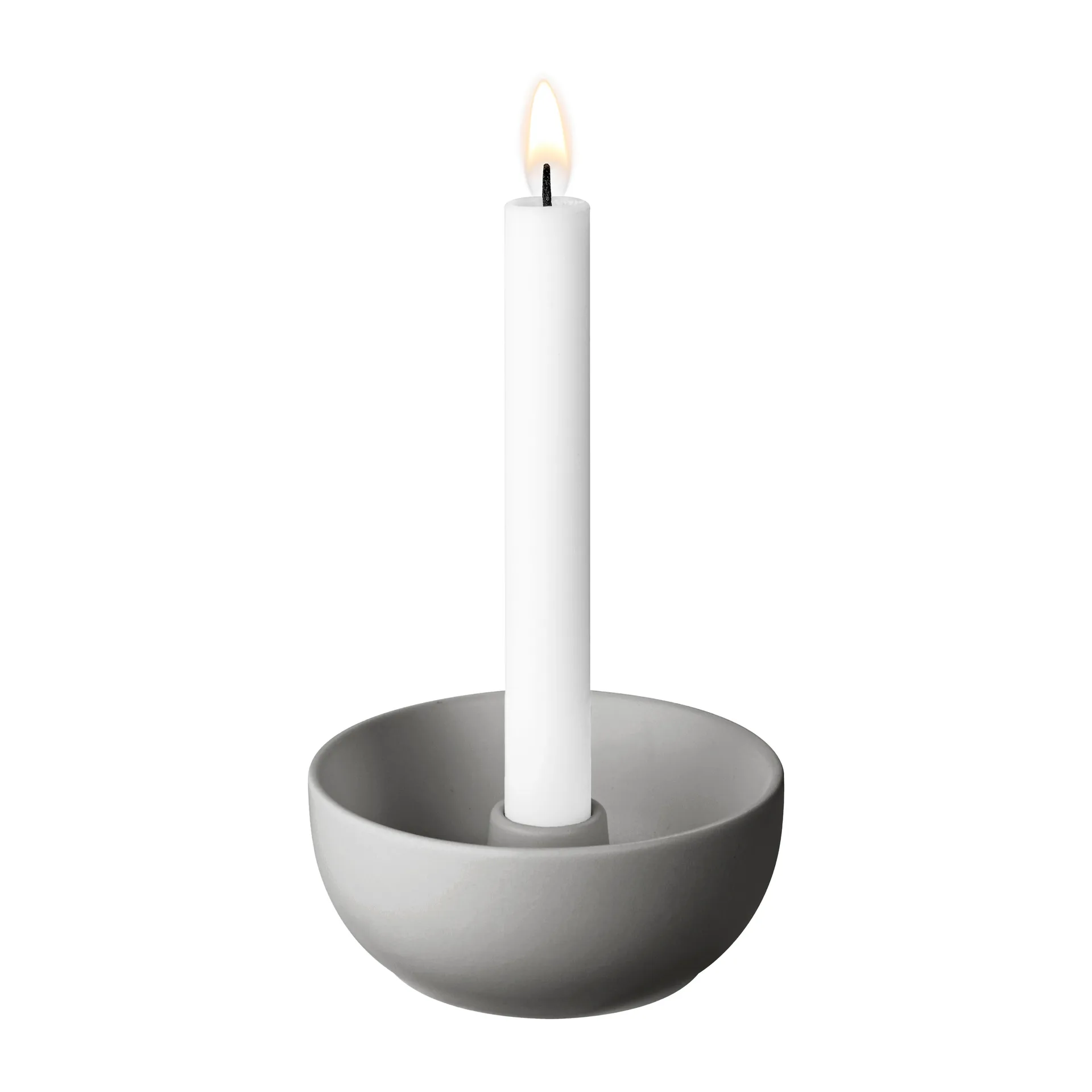 Valley candle sticks Ø12 cm, grey Scandi Living