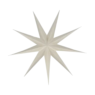 Veil advent star - White, Ø90 cm - Scandi Living