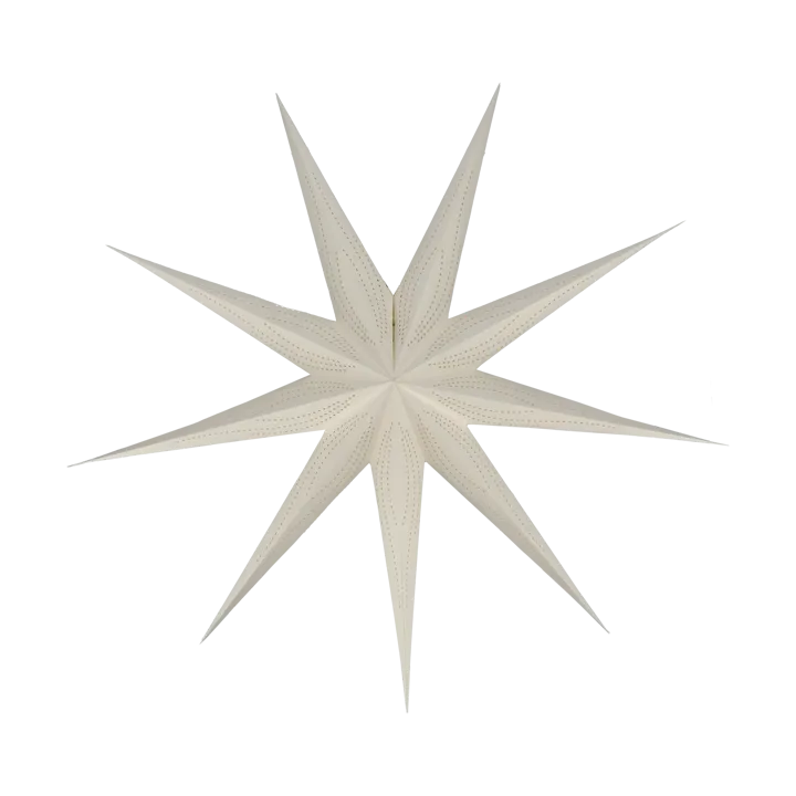 Veil advent star - White, Ø90 cm - Scandi Living