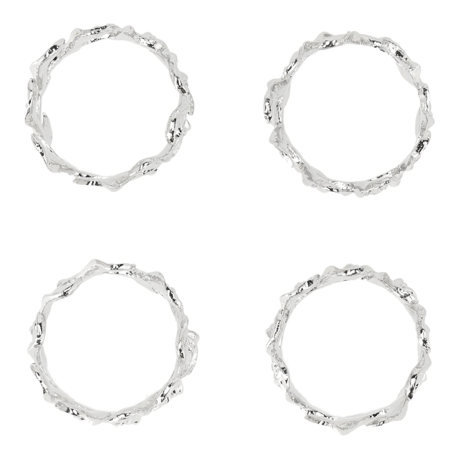 Vine napkin ring Ø4,7 cm 4-pack, Zinc alloy Scandi Living