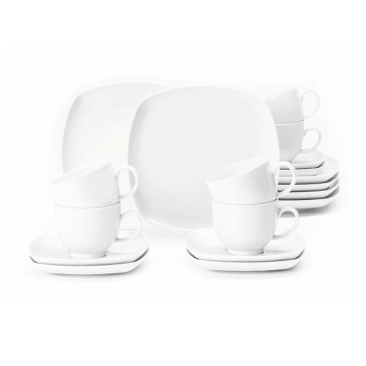 Lido coffee service square 18 pieces, White Seltmann Weiden