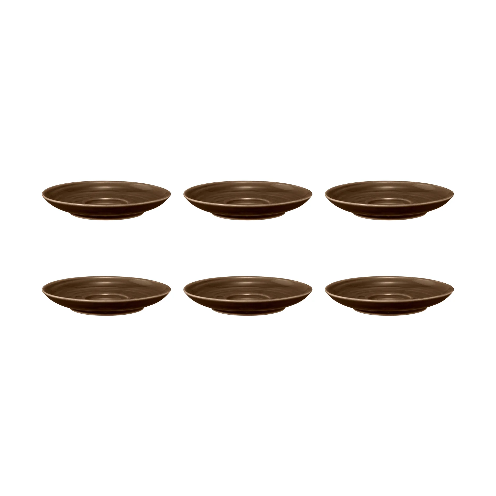 Terra coffee saucer Ø12 cm 6-pack, Earth Brown Seltmann Weiden