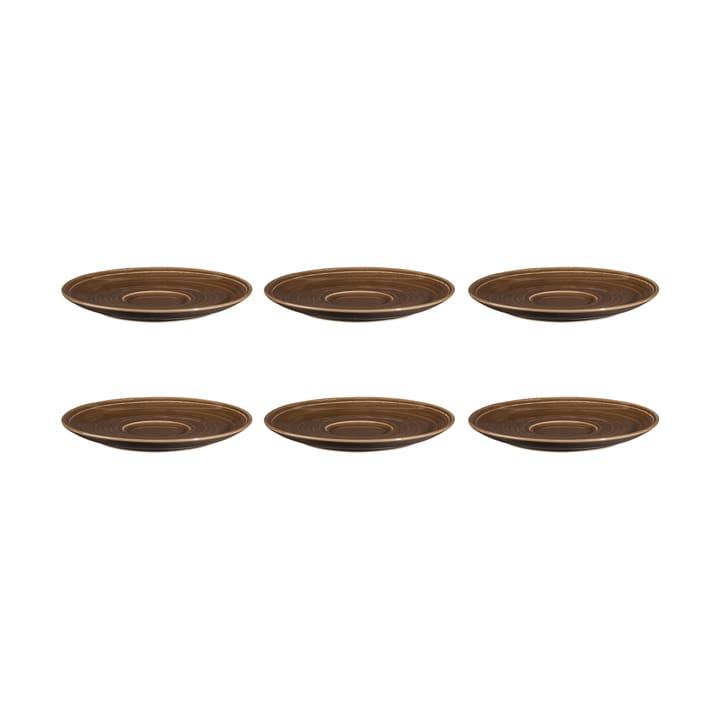 Terra coffee saucer Ø16.1 cm 6-pack - Earth Brown - Seltmann Weiden