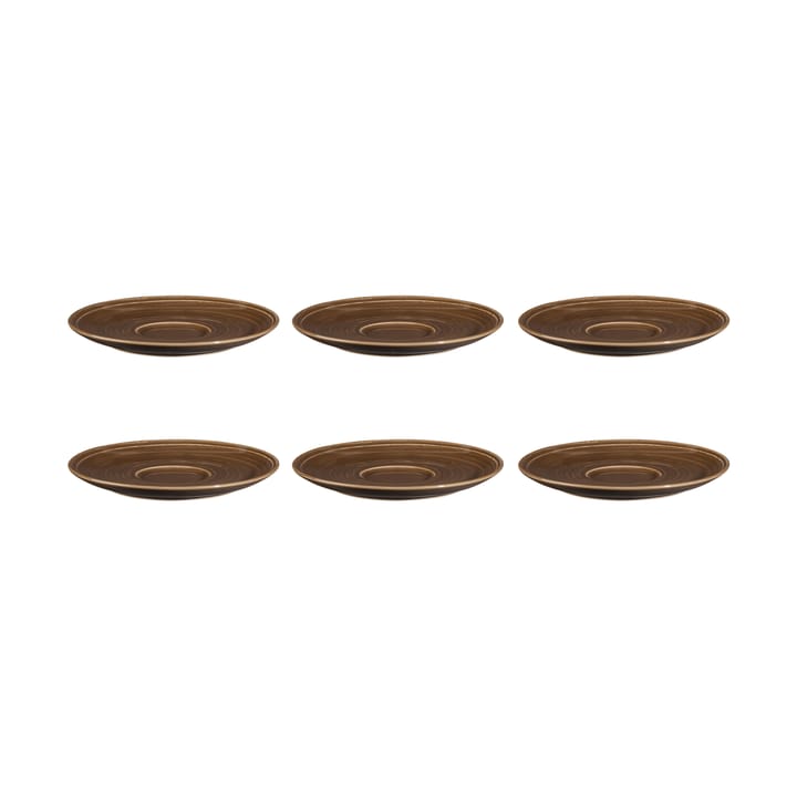 Terra coffee saucer Ø16.1 cm 6-pack - Earth Brown - Seltmann Weiden