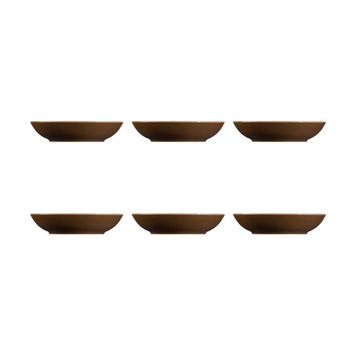 Terra deep plate Ø21.2 cm 6-pack - Earth brown - Seltmann Weiden