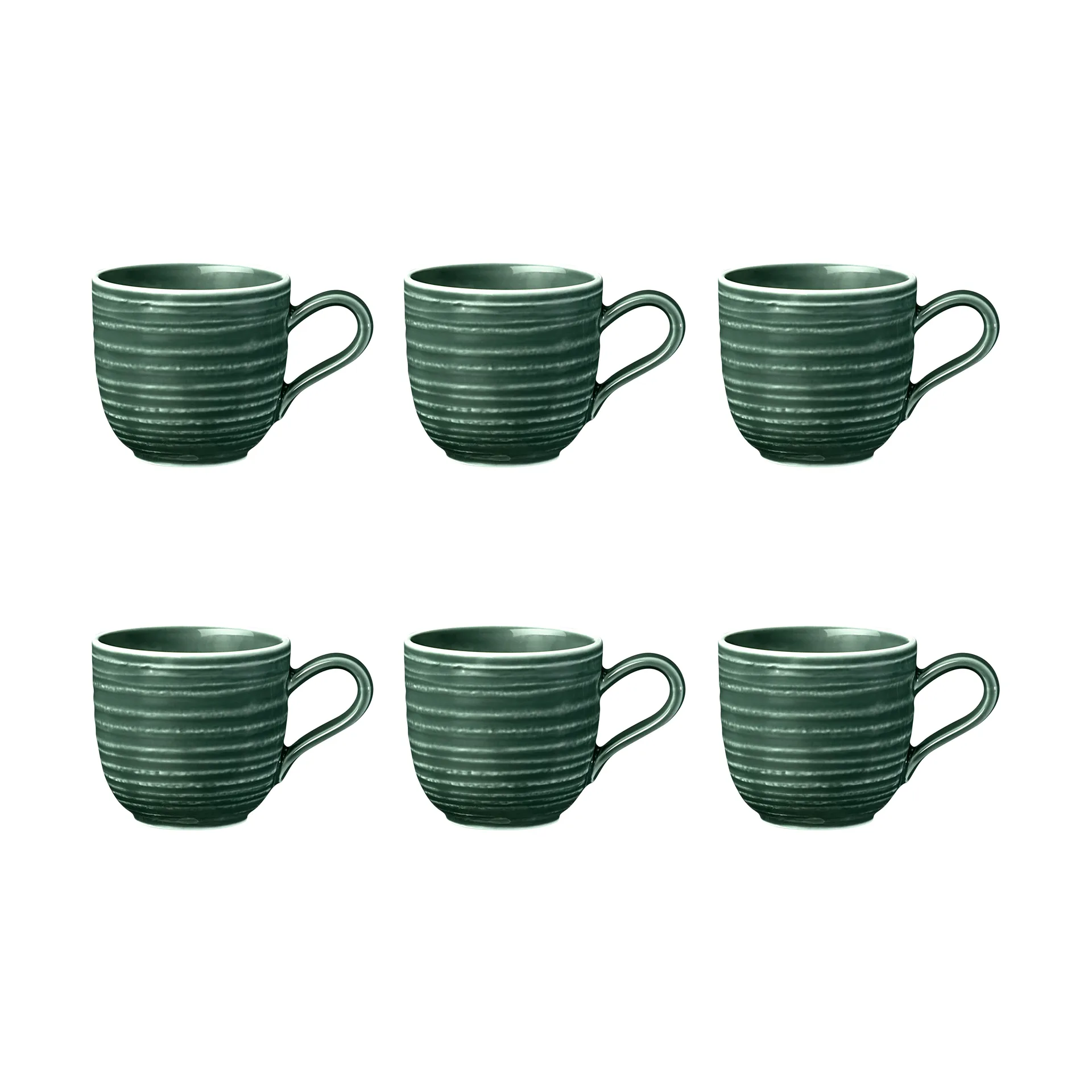 Terra espresso cup 9 cl 6-pack, Moss Green Seltmann Weiden