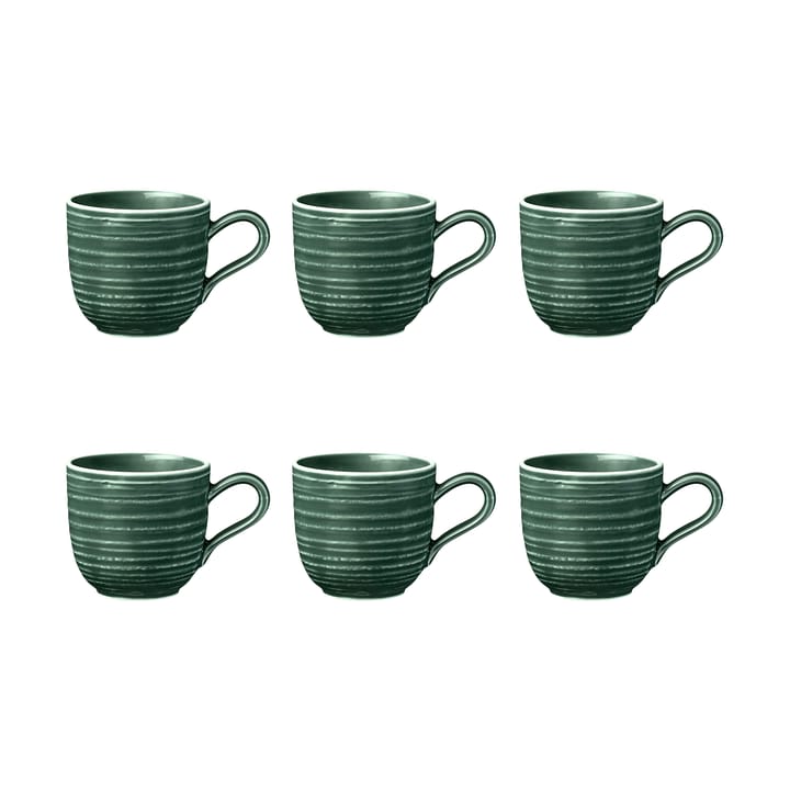 Terra espresso cup 9 cl 6-pack - Moss Green - Seltmann Weiden