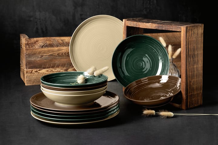 Terra plate Ø22.7 cm 6-pack, Moss Green Seltmann Weiden