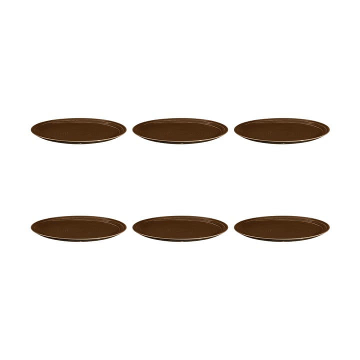 Terra plate Ø27.8 cm 6-pack - Earth Brown - Seltmann Weiden