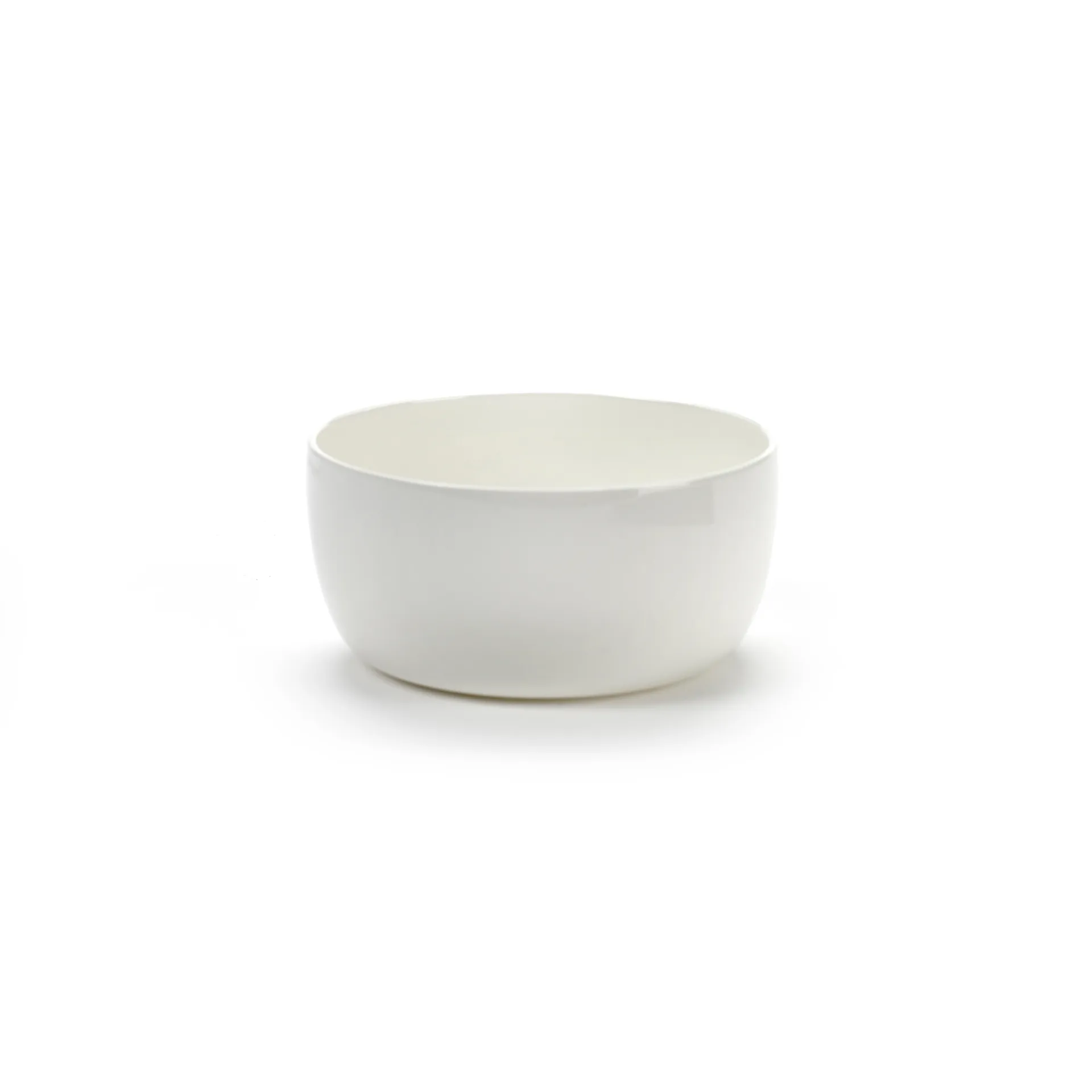 Base breakfast bowl with low rim white, 12 cm Serax