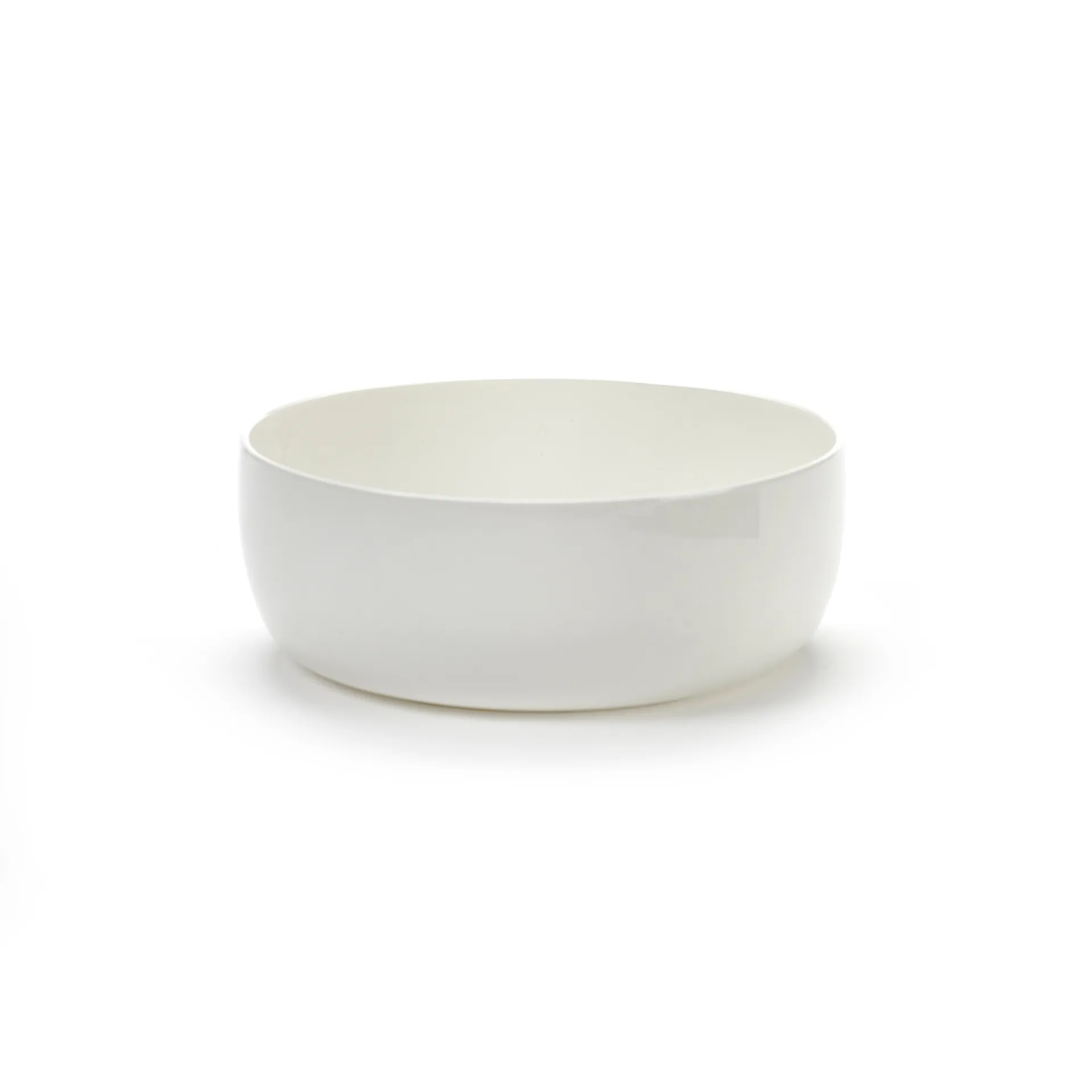 Base breakfast bowl with low rim white, 16 cm Serax