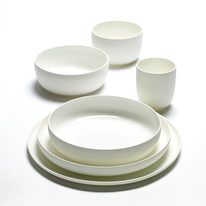 Base breakfast bowl with low rim white, 16 cm Serax