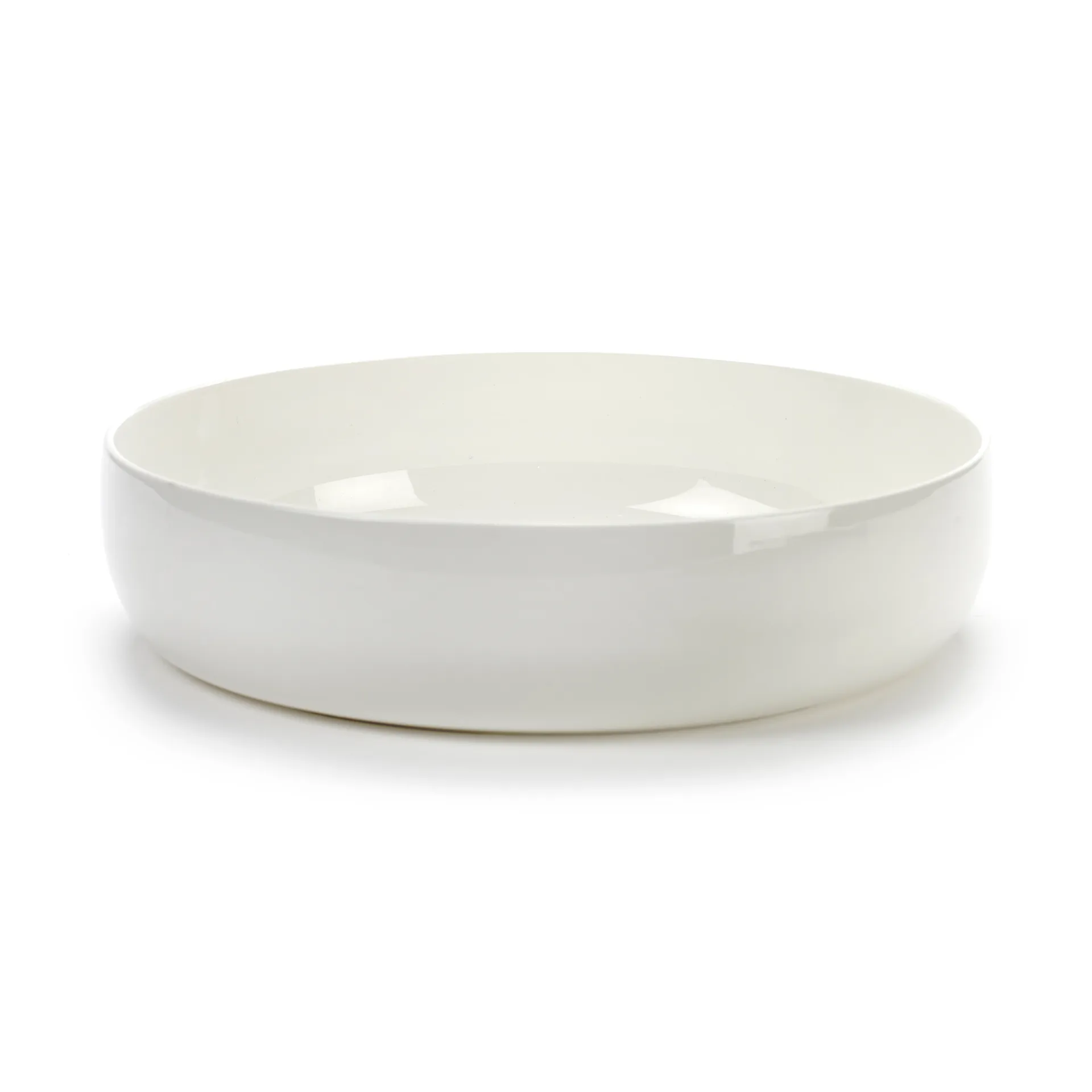 Base serving bowl with low rim white, 24 cm Serax