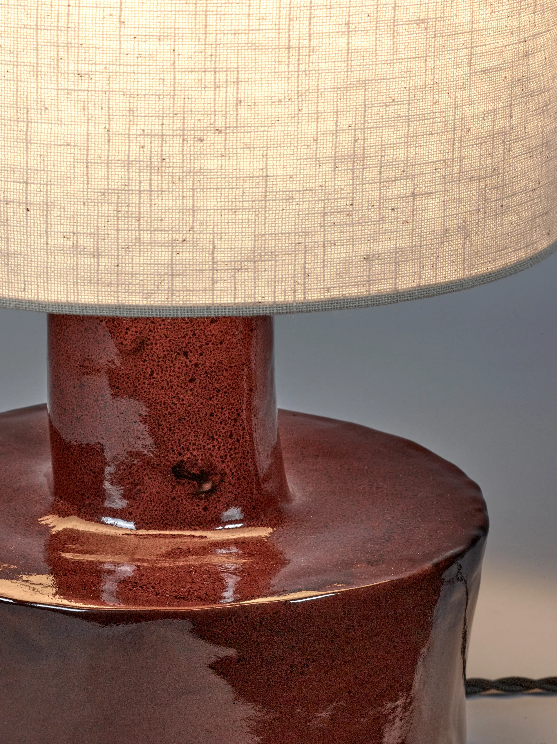 Catherine table lamp 47 cm, Red-white Serax