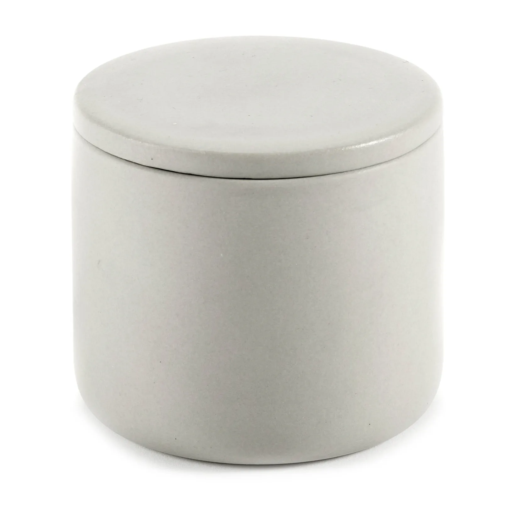 Cose storage jar with lid S low 7 cm, Beige Serax