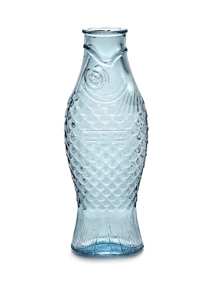 Fish & Fish glass bottle 1 l, Light blue Serax