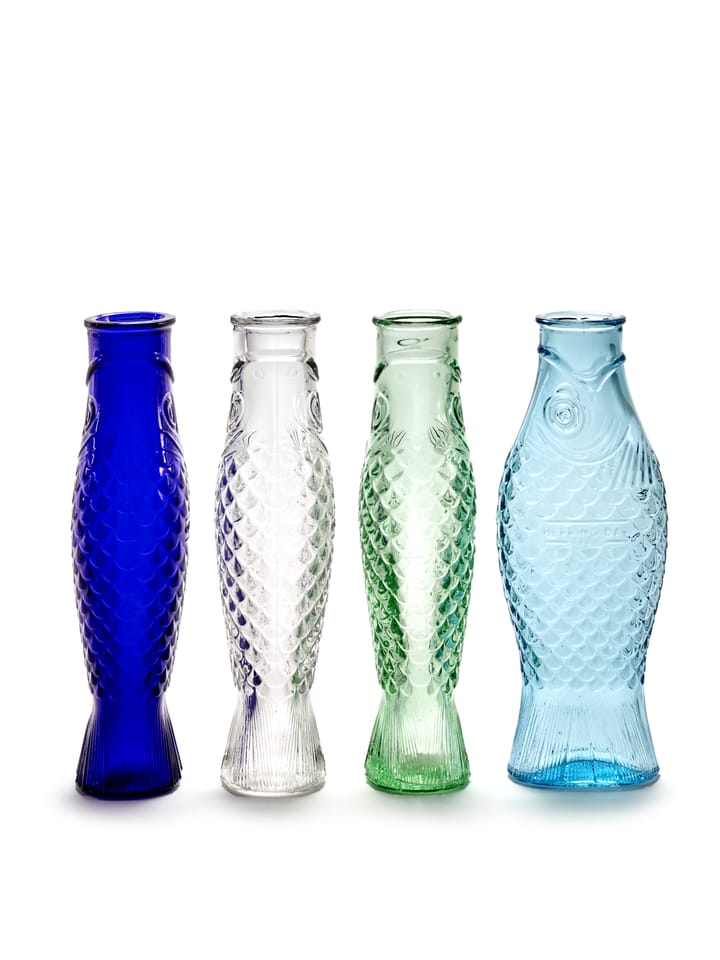 Fish & Fish glass bottle 1 l, Light blue Serax