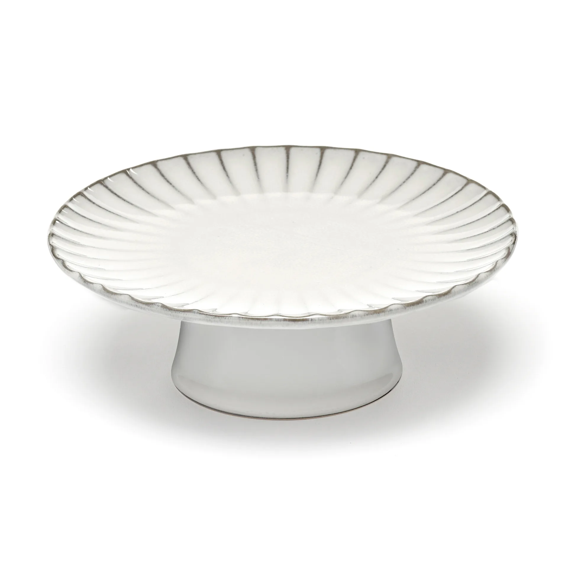Inku cake plate 21 cm, White Serax