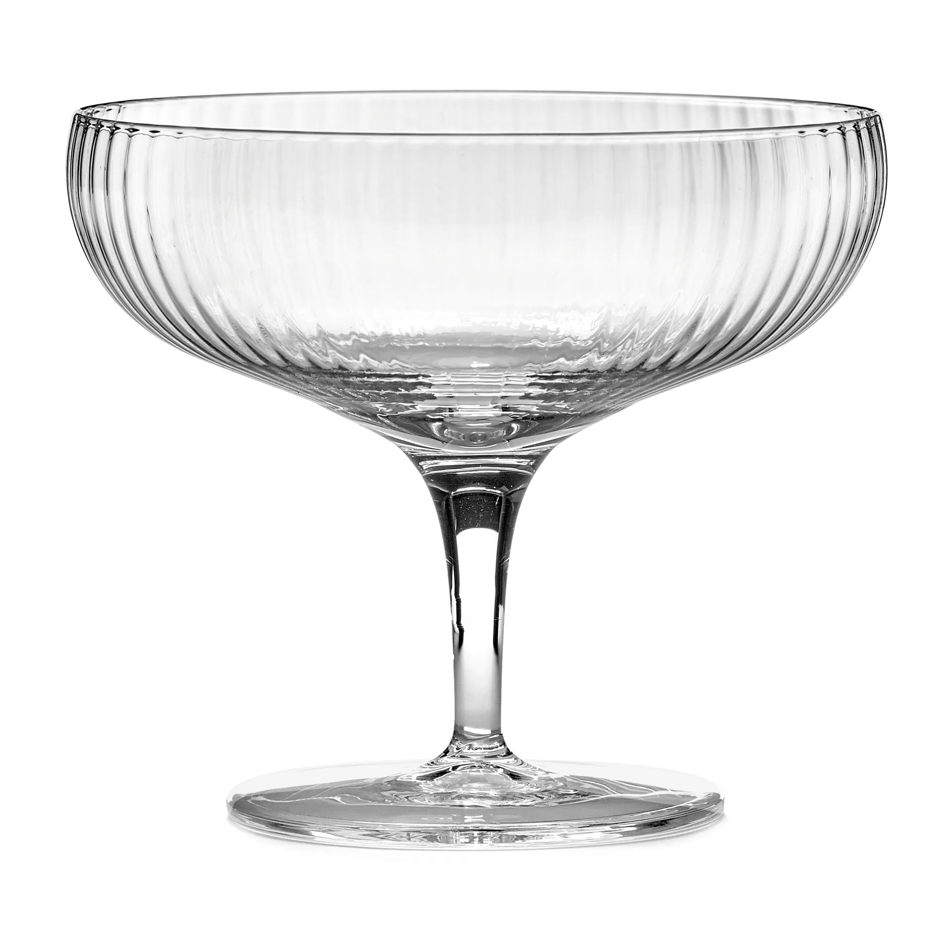 Inku champagne coupe glass 15 cl, Clear Serax