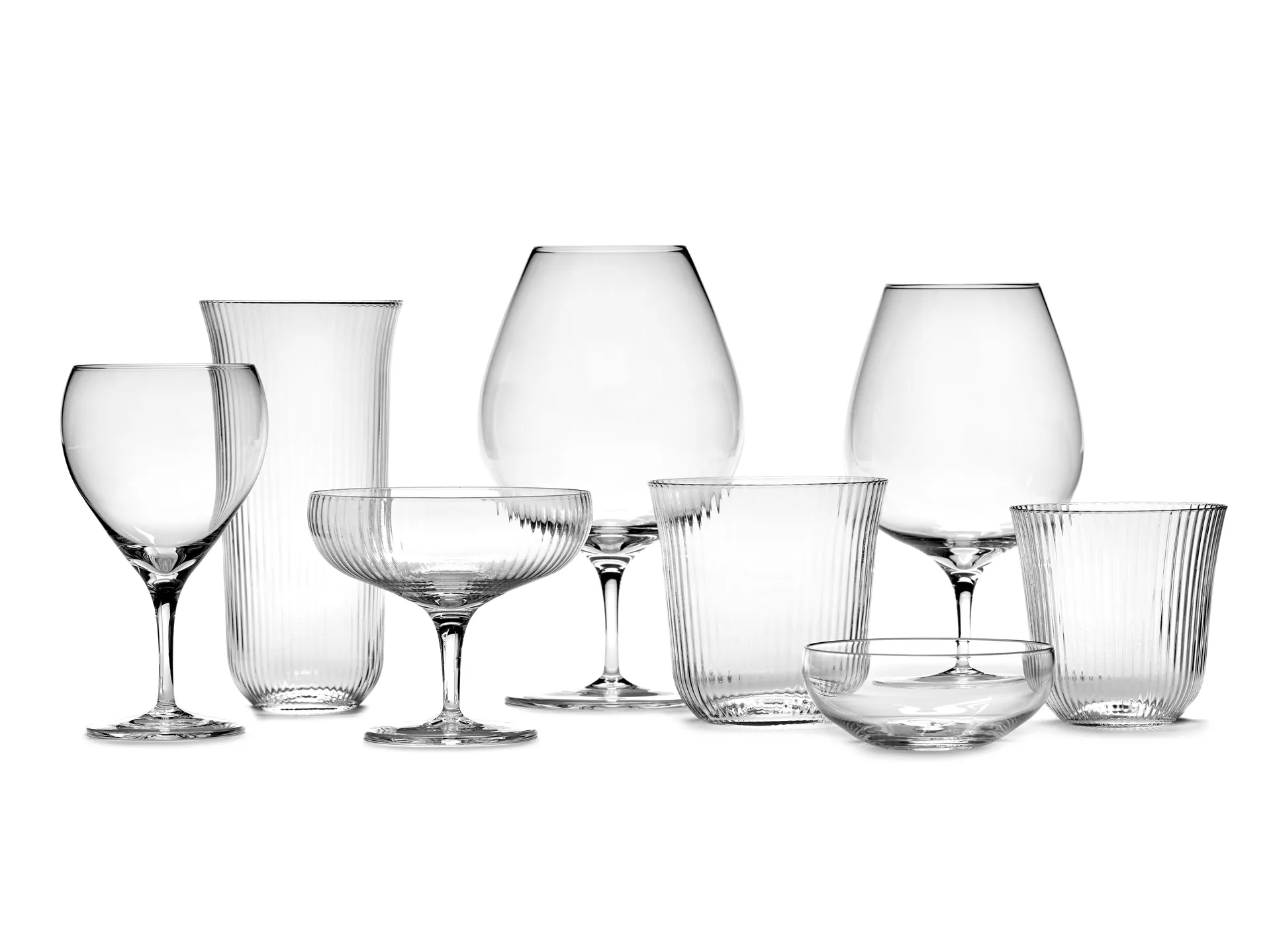 Inku champagne glass 20 cl, Clear Serax