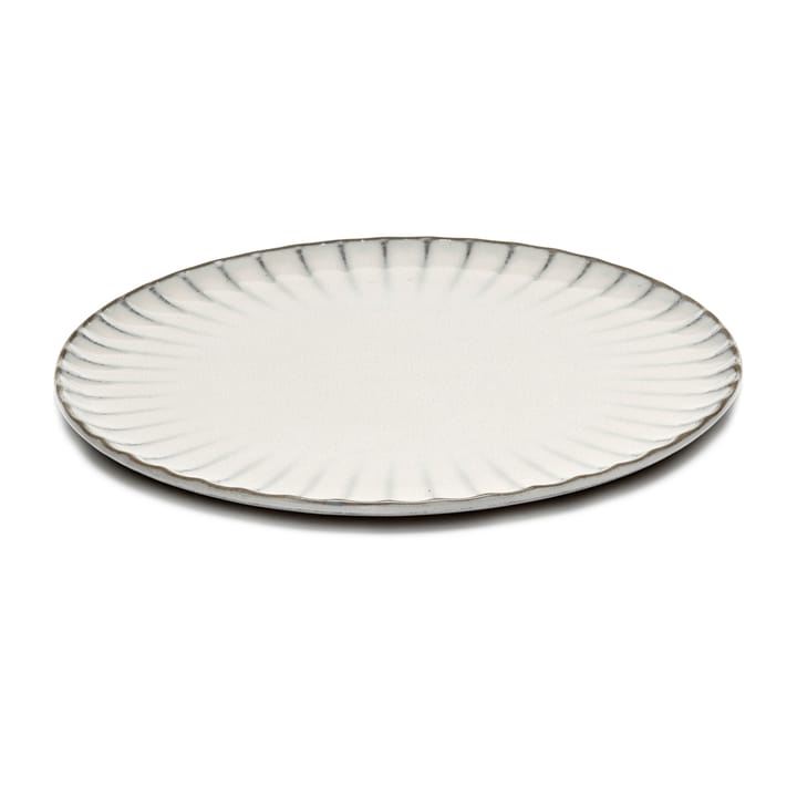 Inku plate L 24 cm, White Serax