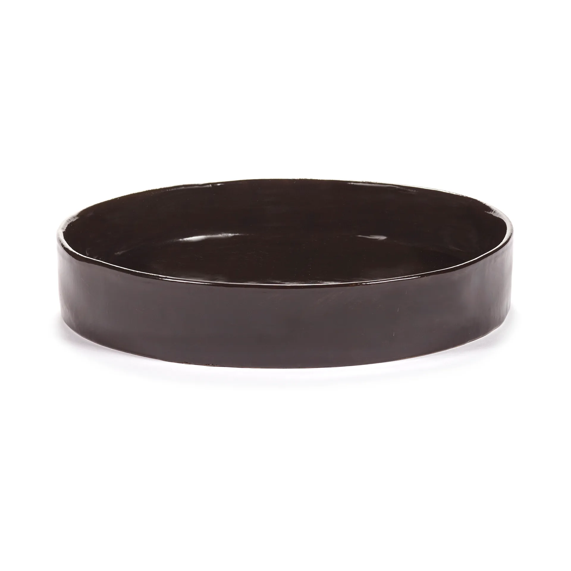 La Mère deep plate L Ø25 cm, Dark brown Serax