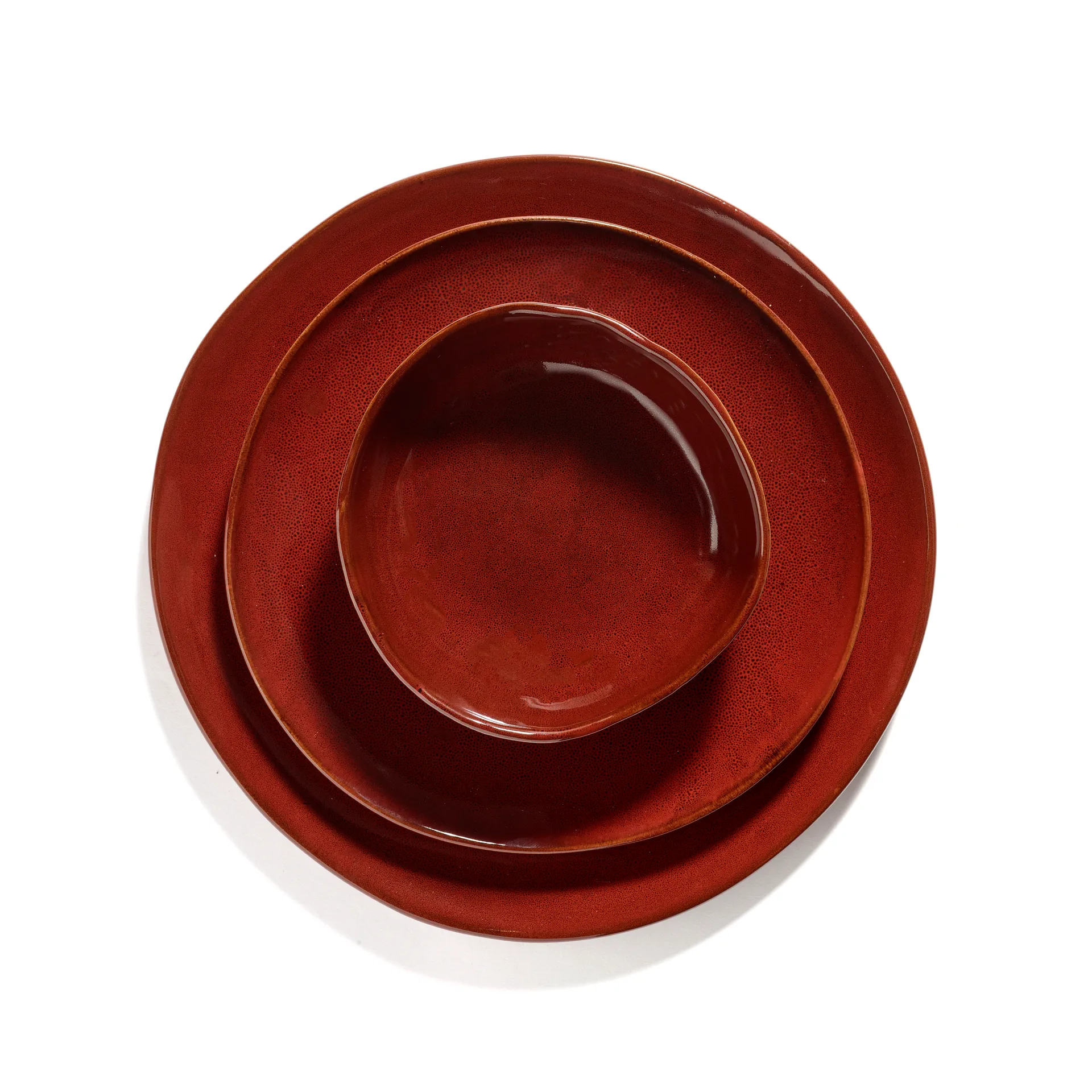 La Mère plate XL Ø27 cm 2-pack, Venetian red Serax