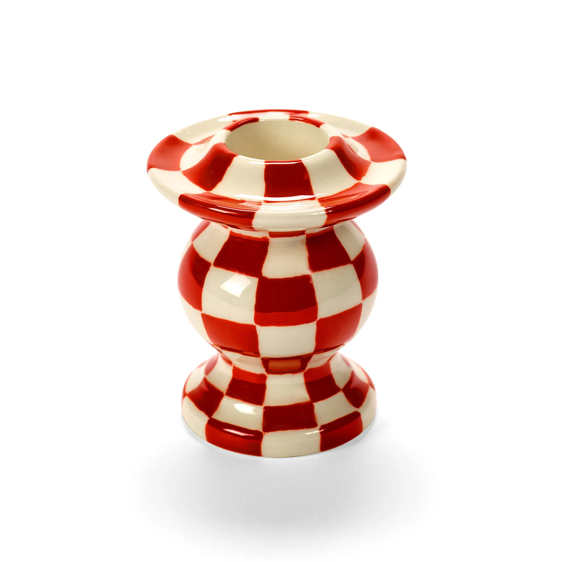 Les Objets Mouleversants N°2 candlestick, Red-white Serax