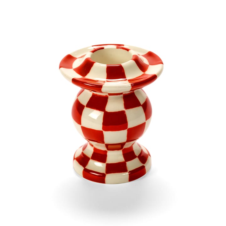 Les Objets Mouleversants N°2 candlestick - Red-white - Serax