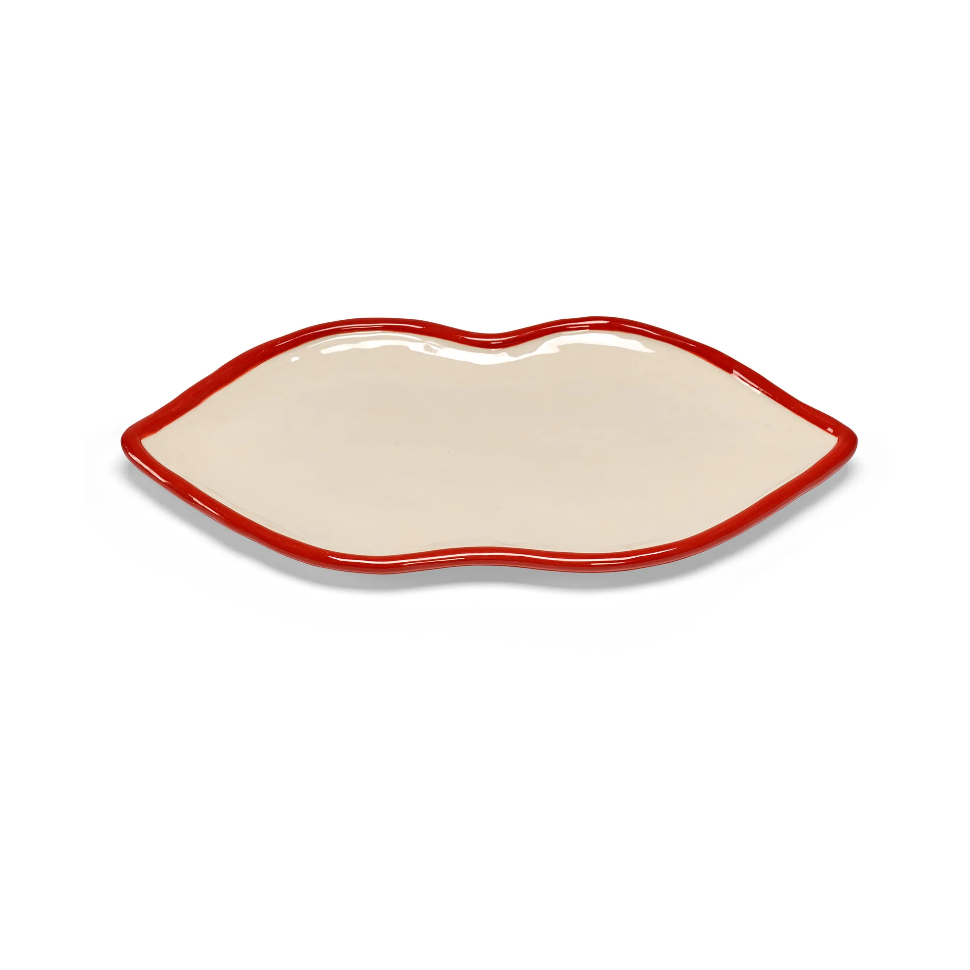 Les Objets Mouleversants tray L, Red-white Serax