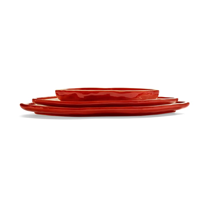 Les Objets Mouleversants tray M, Red-white Serax