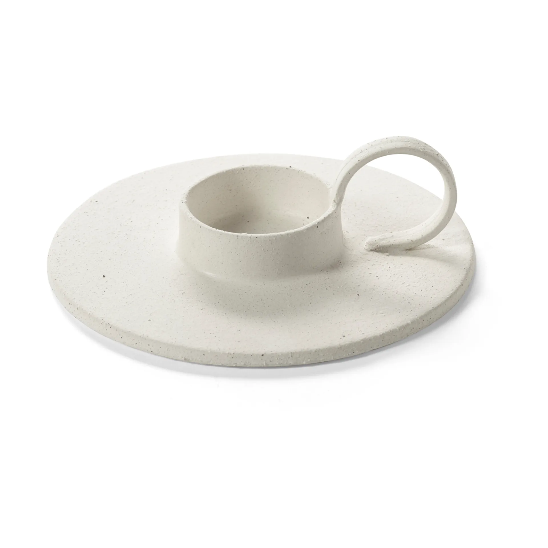 Mira candlestick L, Beige Serax