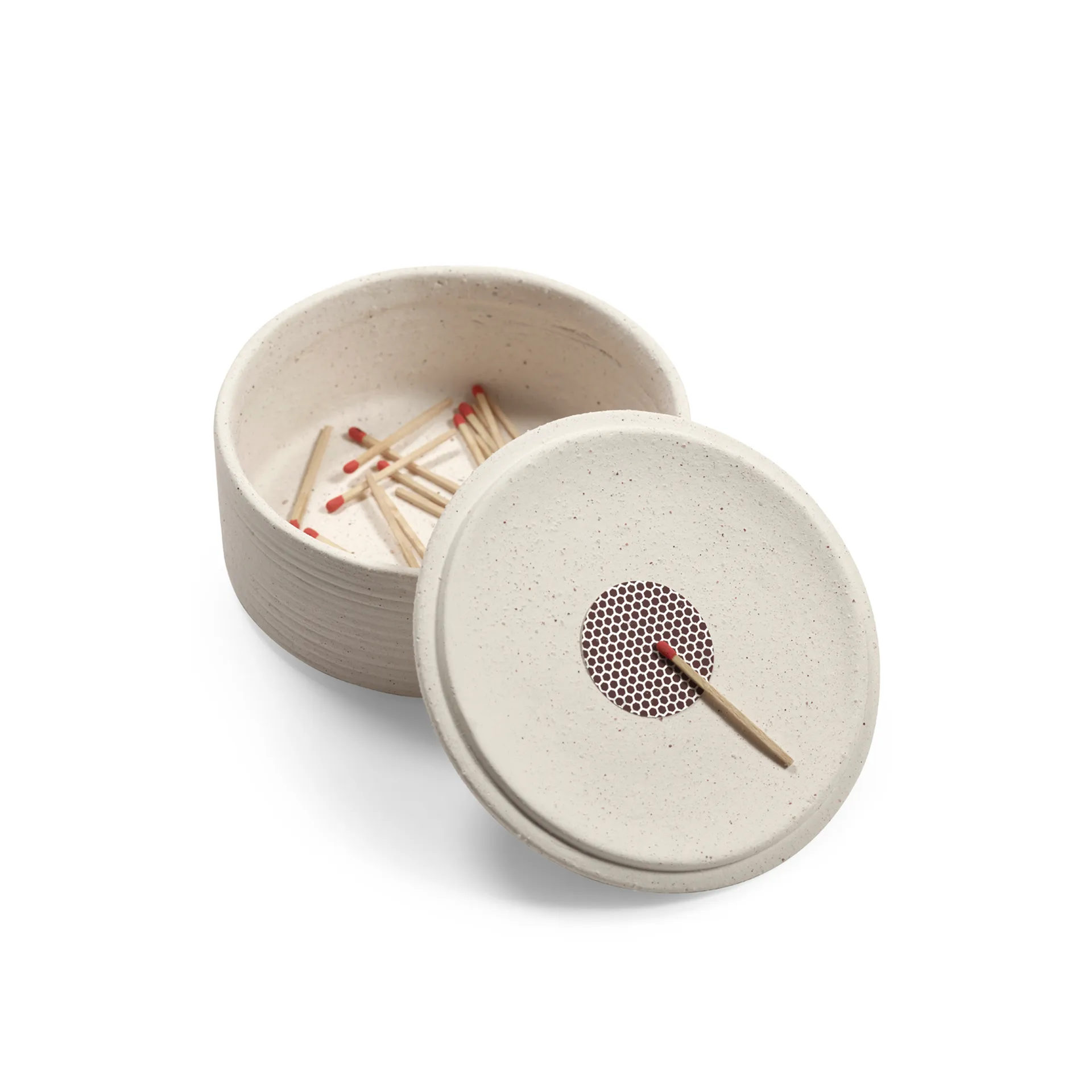 Mira candlestick/storage box, Beige Serax