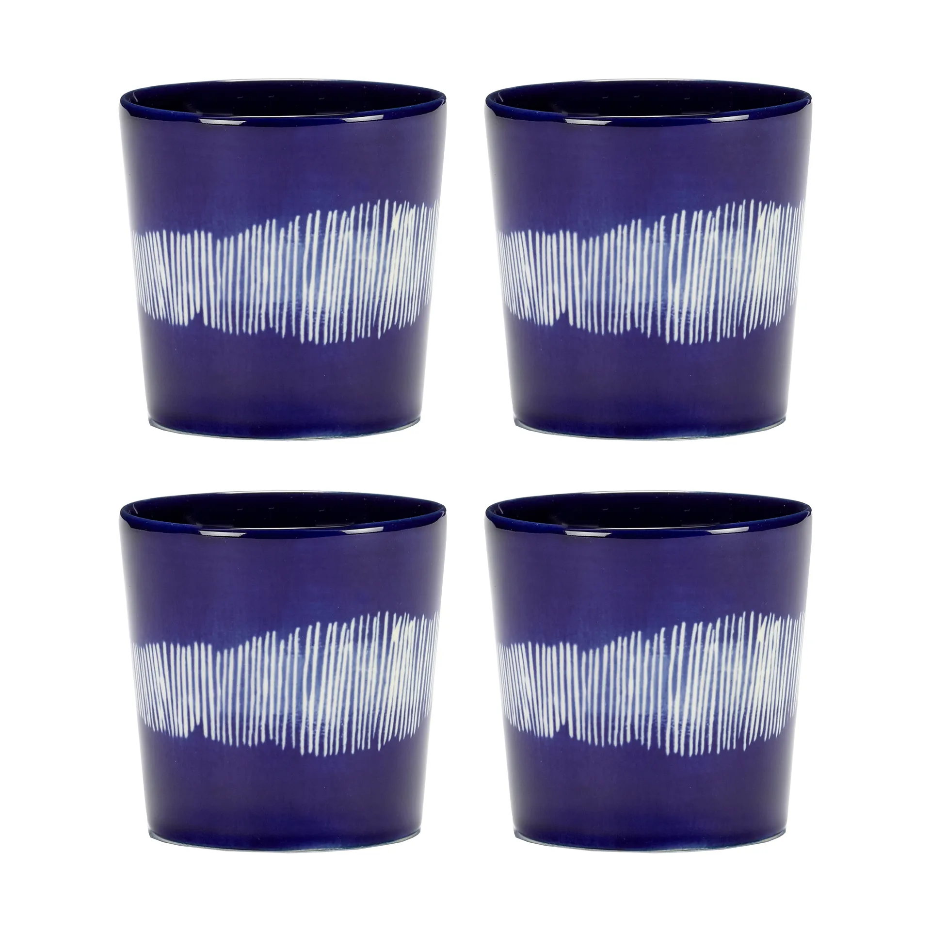 Ottolenghi Feast coffee cup 25 cl 4-pack, Dark blue-white Serax