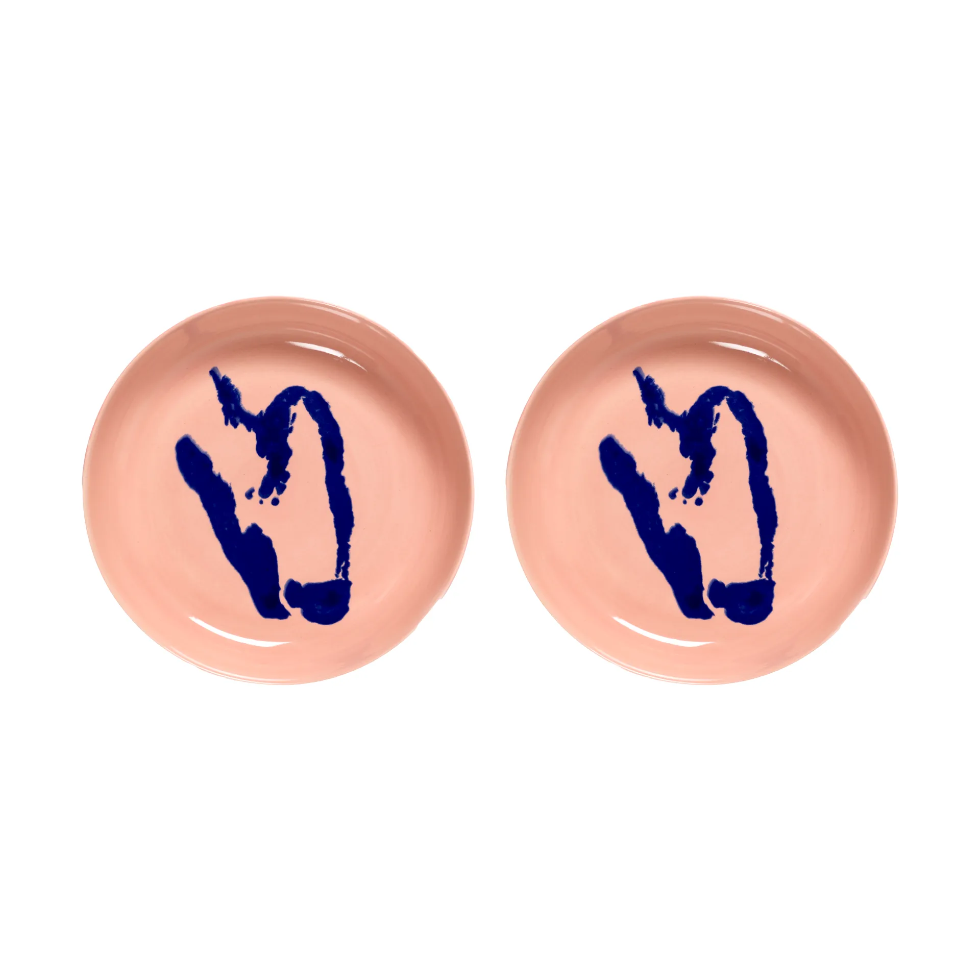 Ottolenghi Feast deep plate Ø22 cm 2-pack, Pink-pepper blue Serax