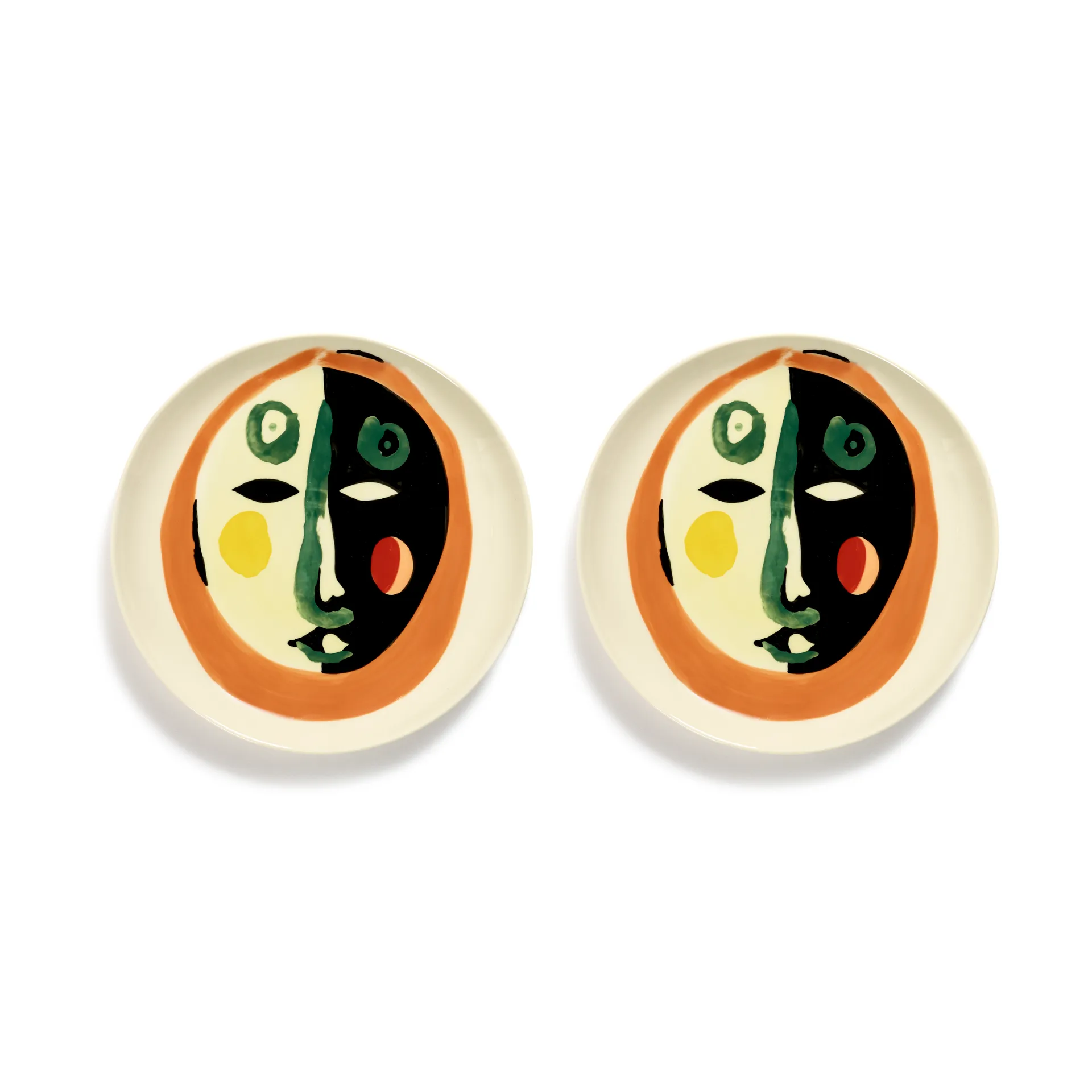 Ottolenghi Feast plate M Ø22 cm 2-pack, Face nr 1 Serax