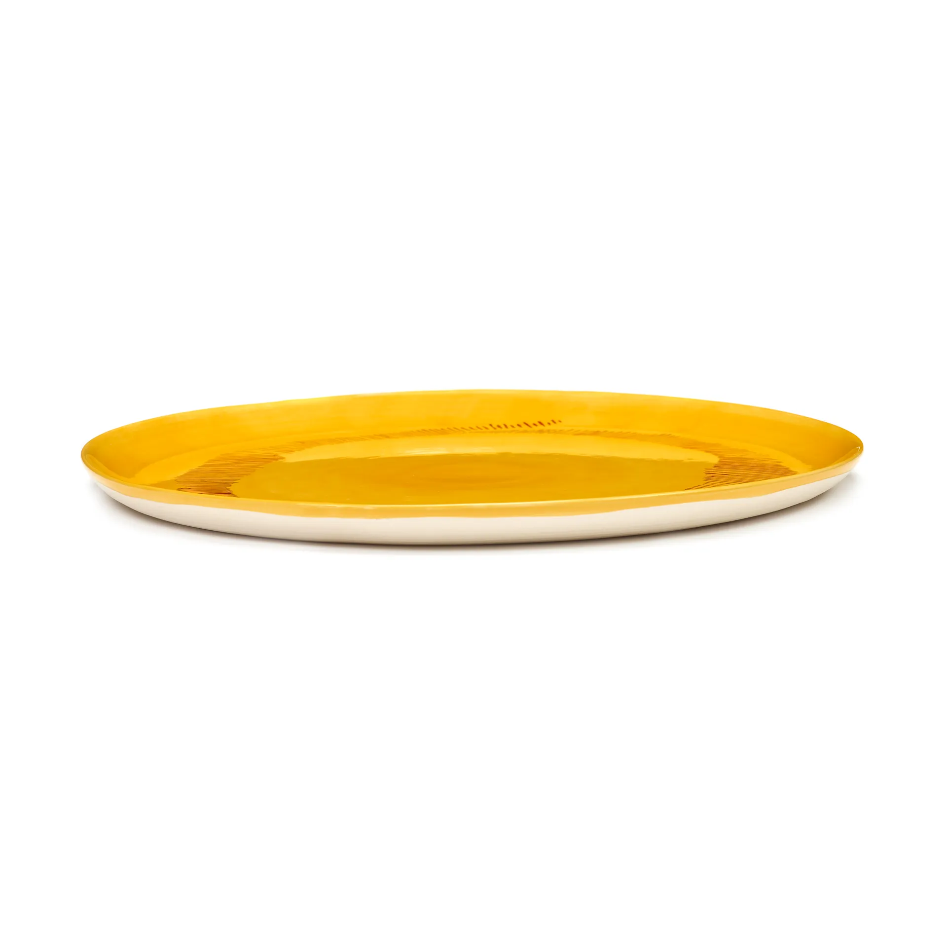 Ottolenghi Feast serving platter Ø35 cm, Yellow stripes-red Serax