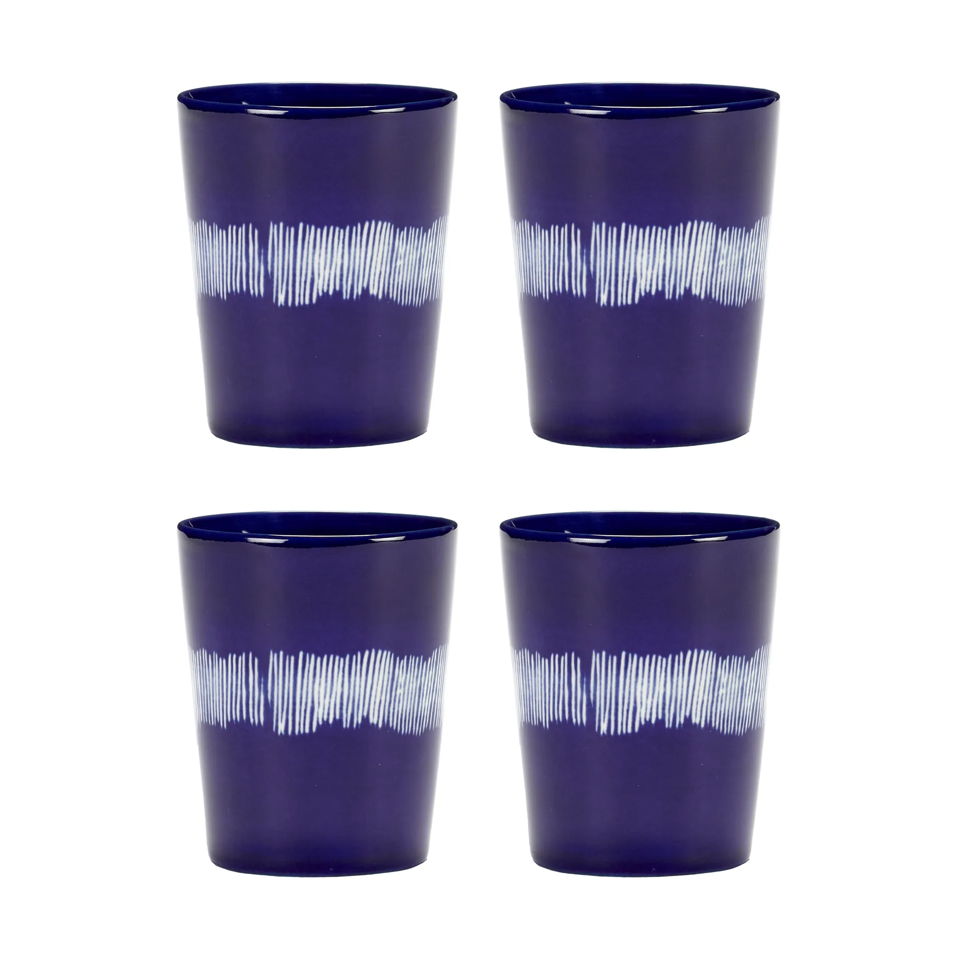 Ottolenghi Feast tea cup 33 cl 4-pack, Dark blue-white Serax