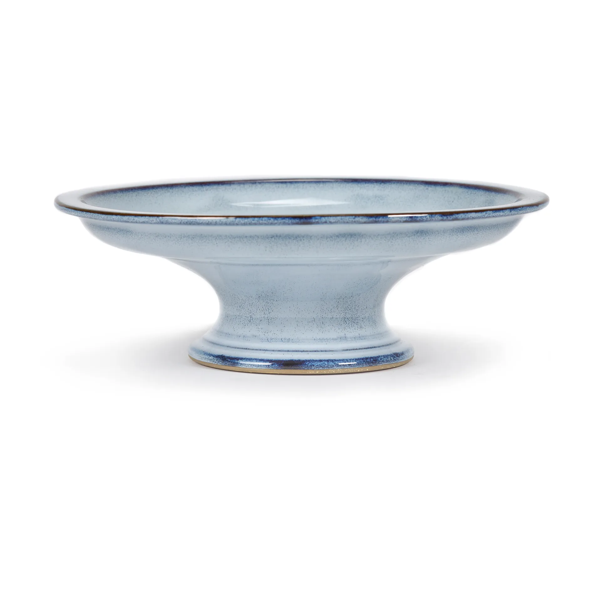 Pure cake plate glazed L 23.5 cm, Blue Serax