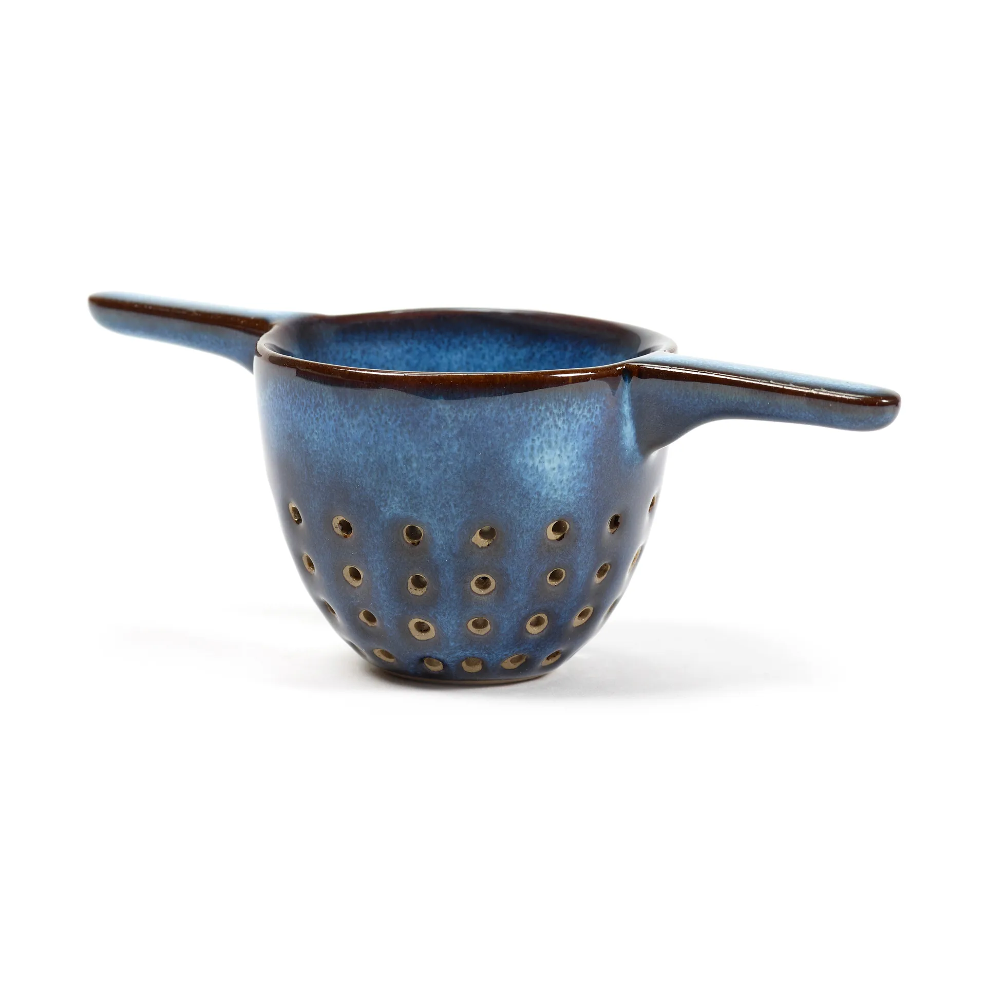 Pure tea strainer glazed 6 cm, Dark blue Serax
