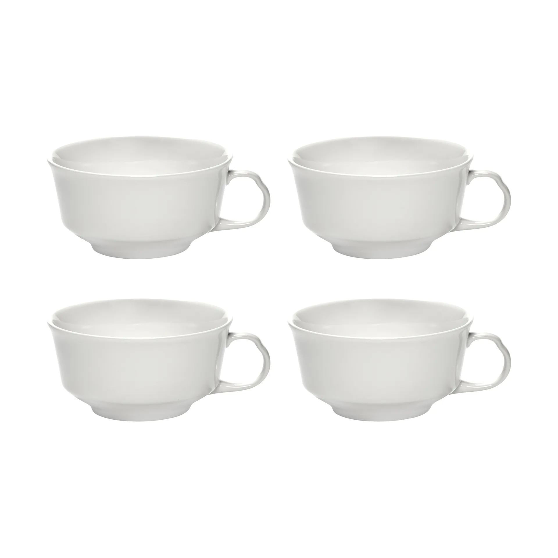 Silhouette coffee cup 19 cl 4-pack, White Serax