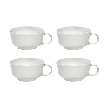 Silhouette coffee cup 19 cl 4-pack - White - Serax