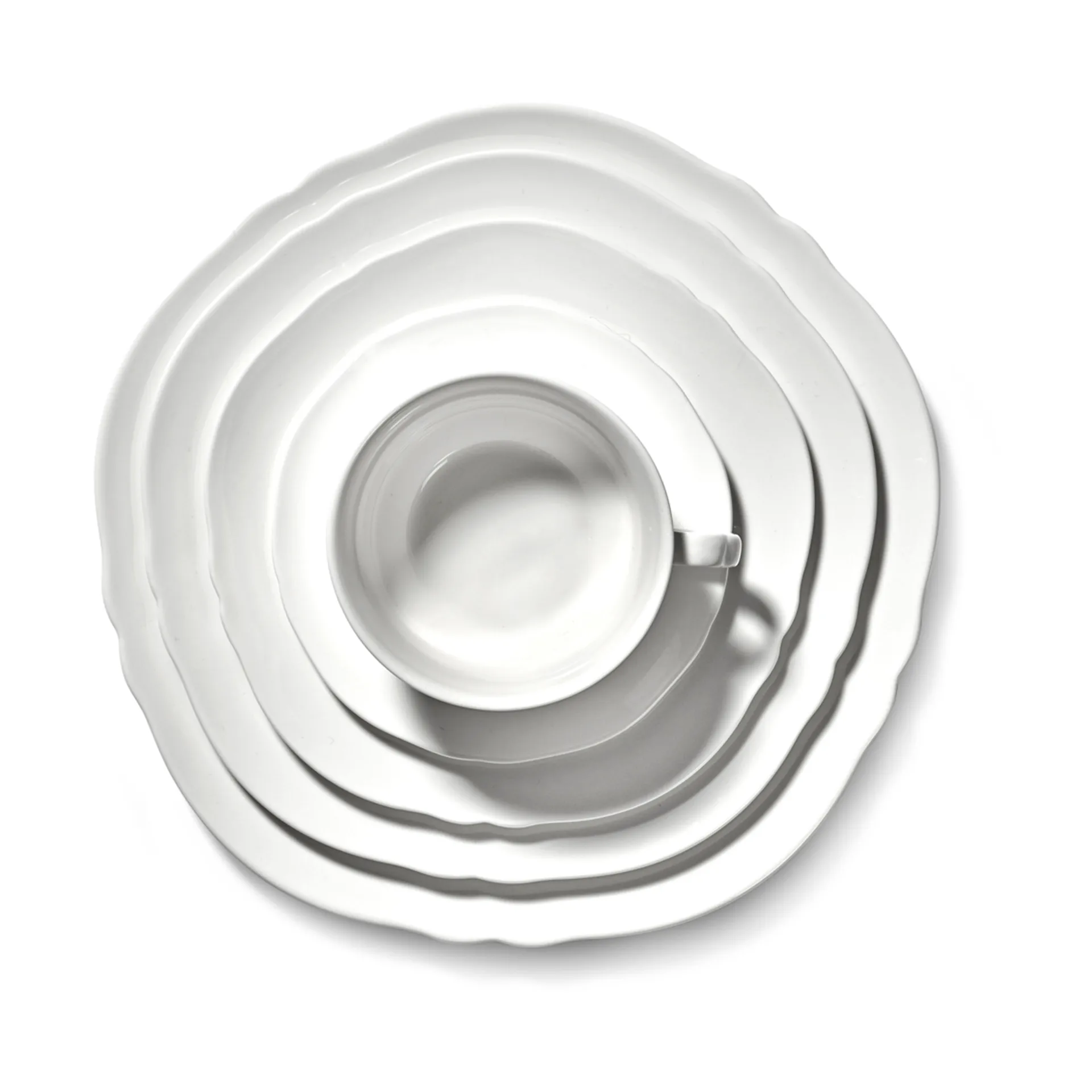 Silhouette coffee cup 19 cl 4-pack, White Serax