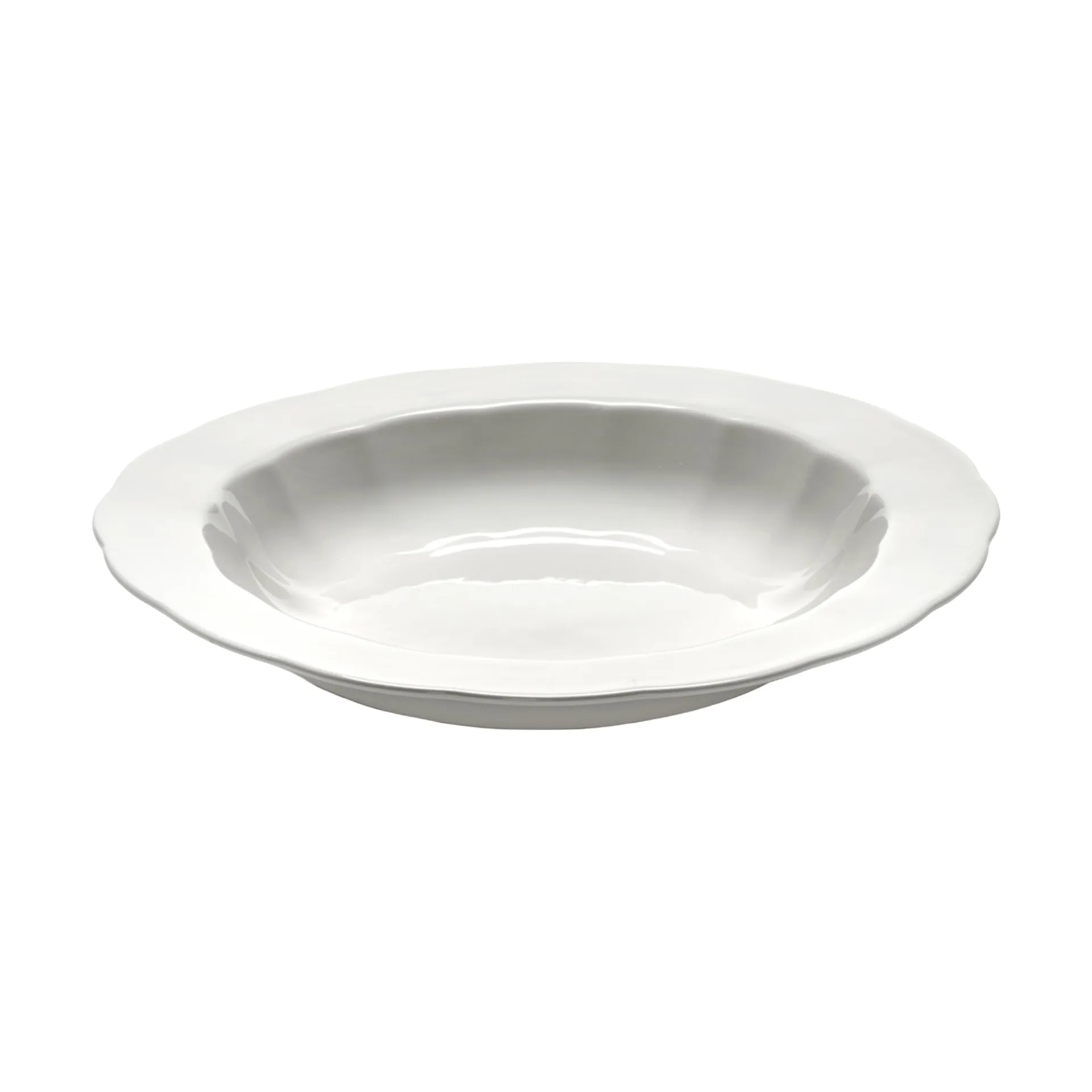 Silhouette deep plate M Ø23.7 cm 4-pack, White Serax