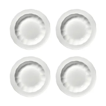 Silhouette deep plate S Ø21.5 cm 4-pack - White - Serax