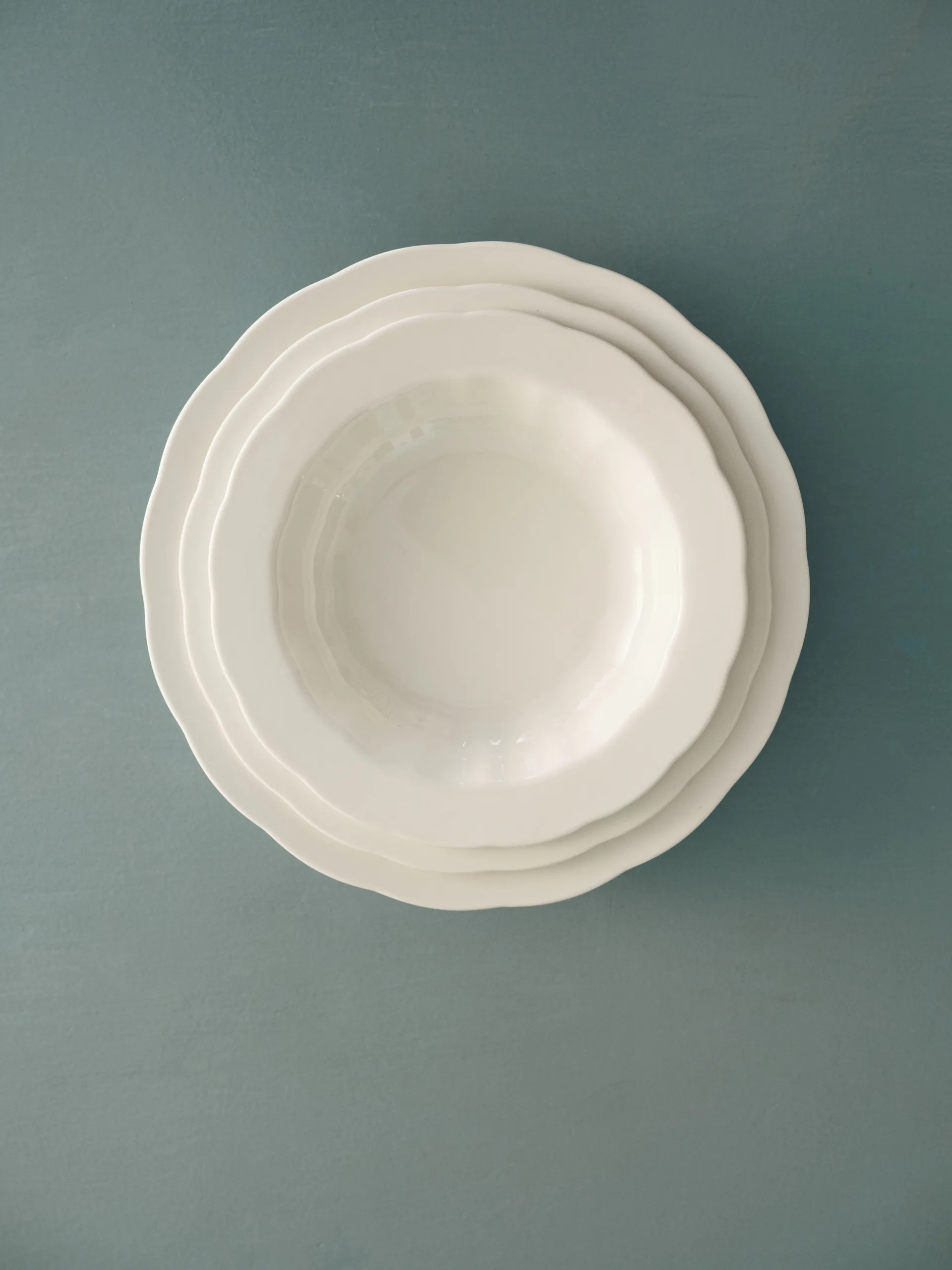 Silhouette deep plate S Ø21.5 cm 4-pack, White Serax