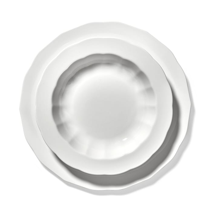 Silhouette deep plate S Ø21.5 cm, White Serax